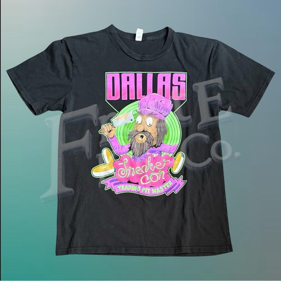 Dallas Sneaker Con Official Merch T shirt - Worn - Picture 1 of 6